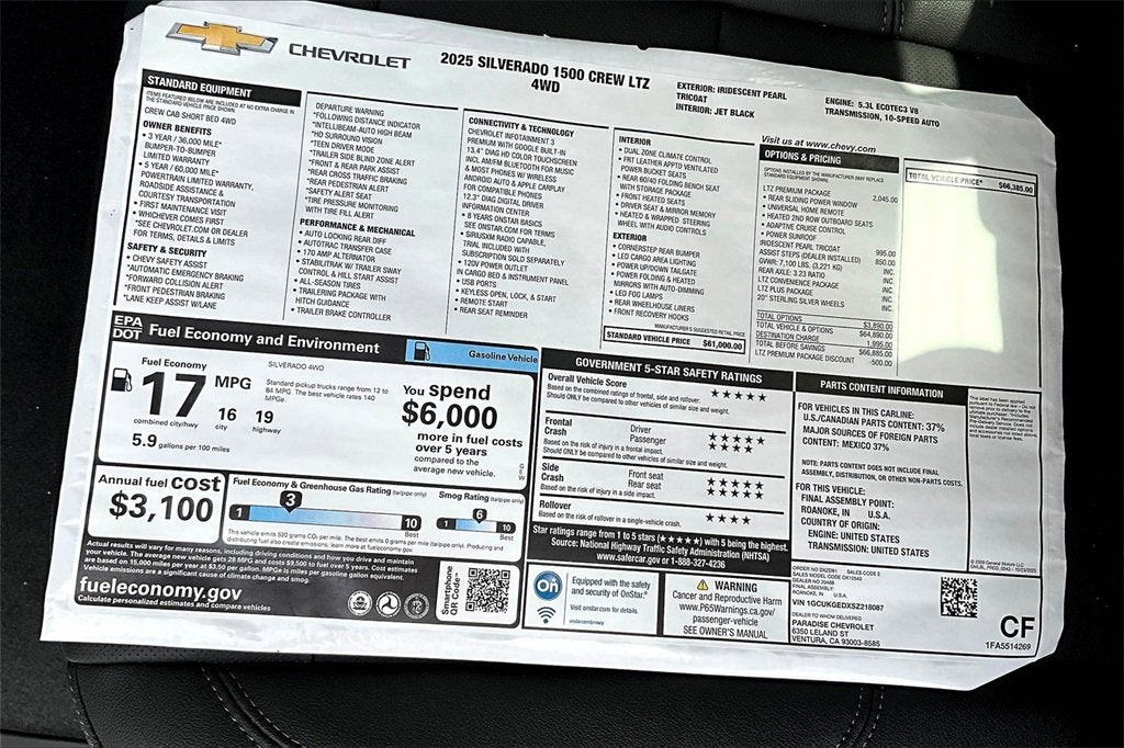 2025 Chevrolet Silverado 1500 LTZ