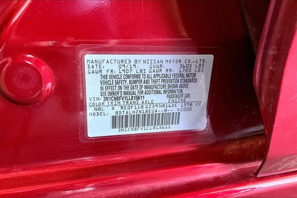 2020 Nissan Versa SR