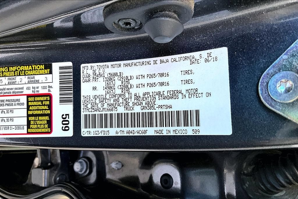 2018 Toyota Tacoma TRD Off Road