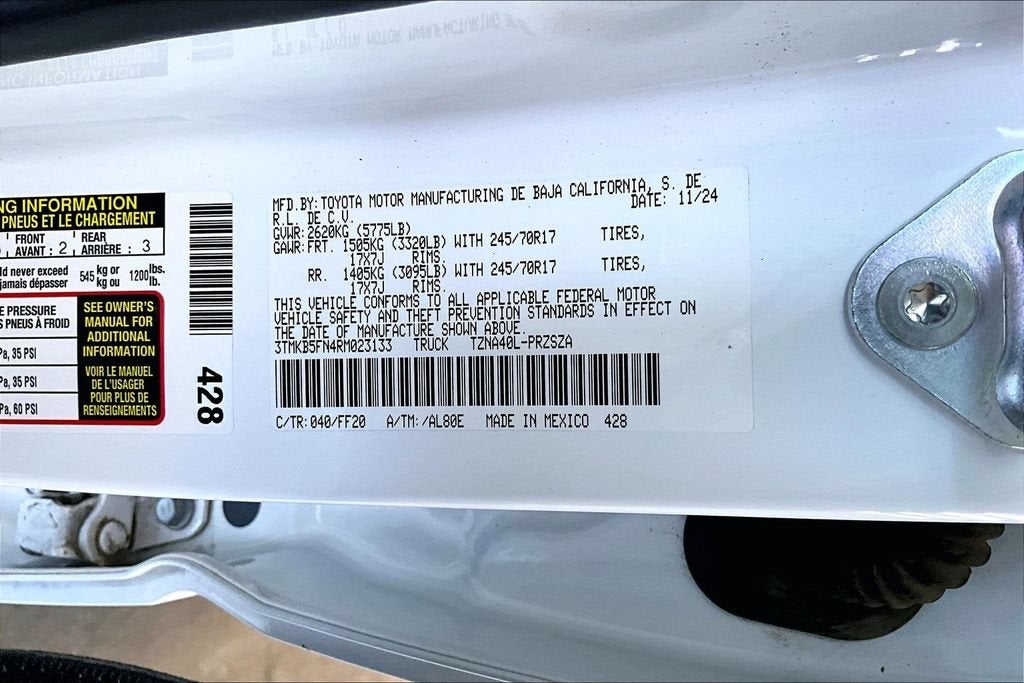 2024 Toyota Tacoma 2WD SR5
