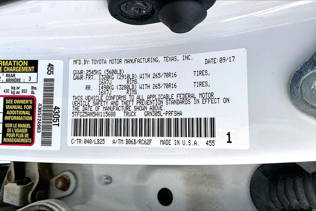 2017 Toyota Tacoma SR5