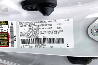 2022 Toyota Tundra 4WD SR5