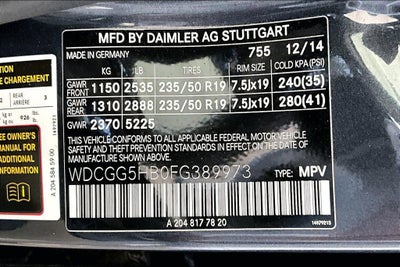 2015 Mercedes-Benz GLK GLK 350